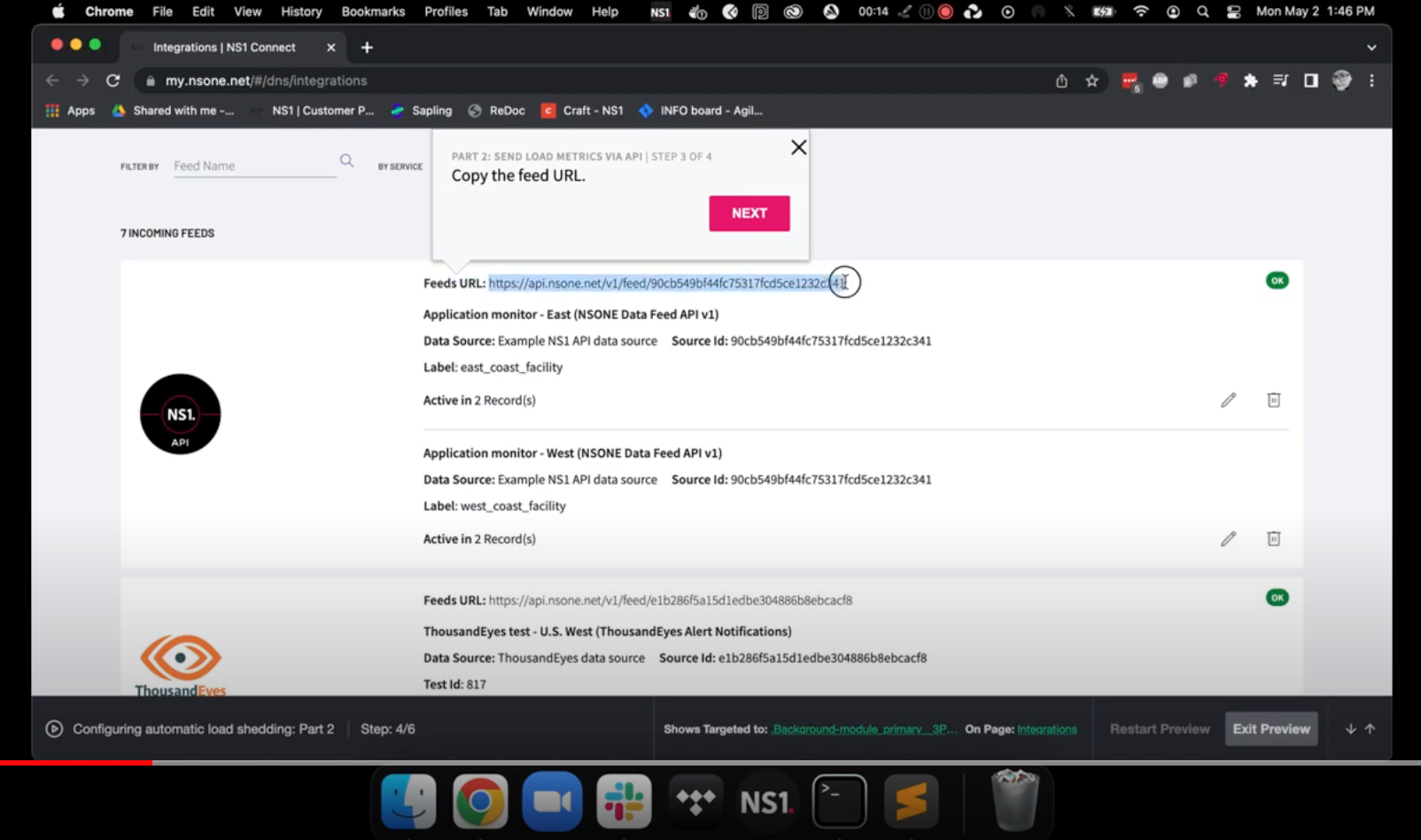 Screenshot of in-product guide video